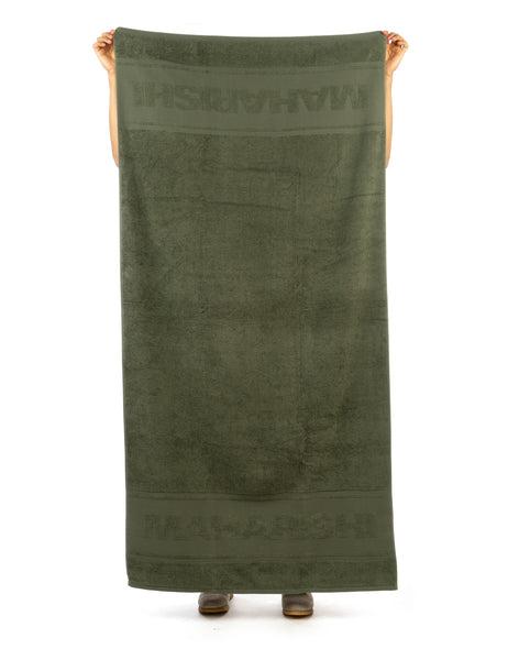maharishi | 9363 Towel Olive 90x180cm - Concrete