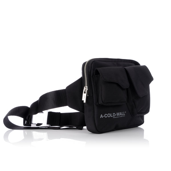 A-COLD-WALL* | Polyester Logo Abdomen Bag Black - Concrete