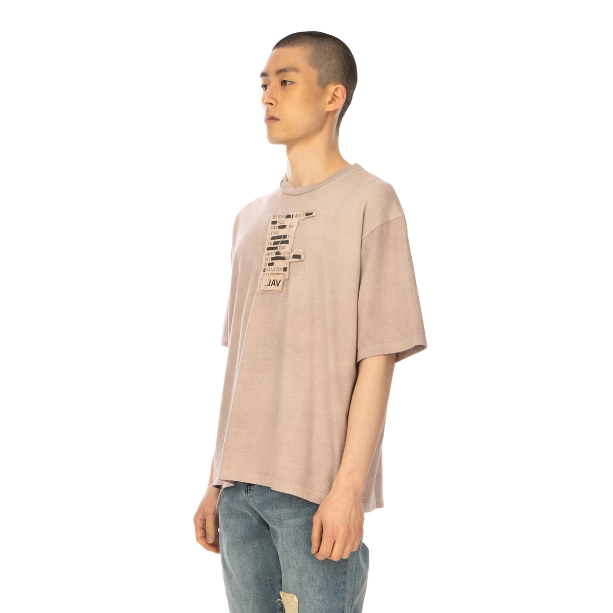Val Kristopher | Book Page T-Shirt Dusty Pink - Concrete