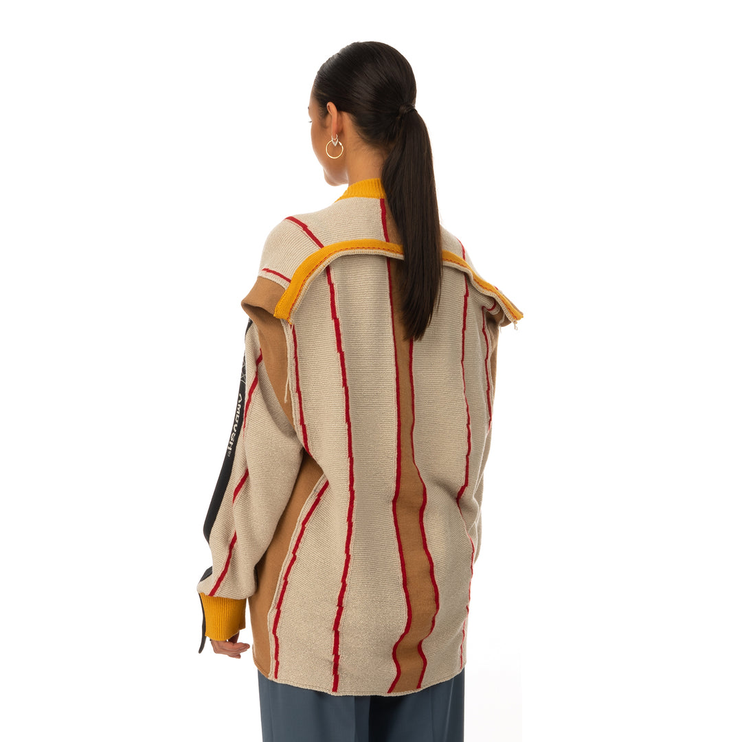 AMBUSH | Folding Crewneck Knit 2 Beige / Multi - Concrete