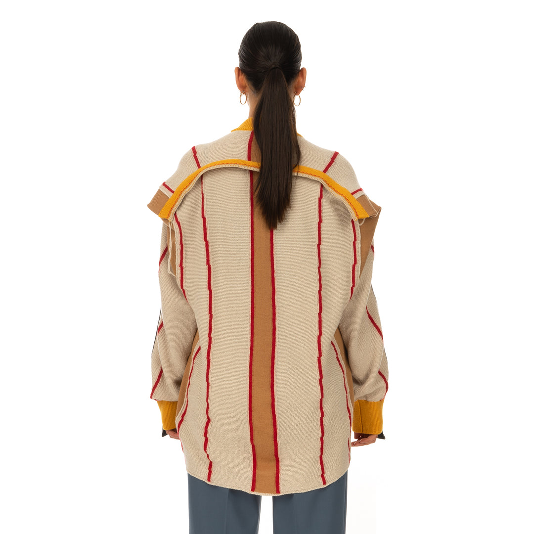 AMBUSH | Folding Crewneck Knit 2 Beige / Multi - Concrete