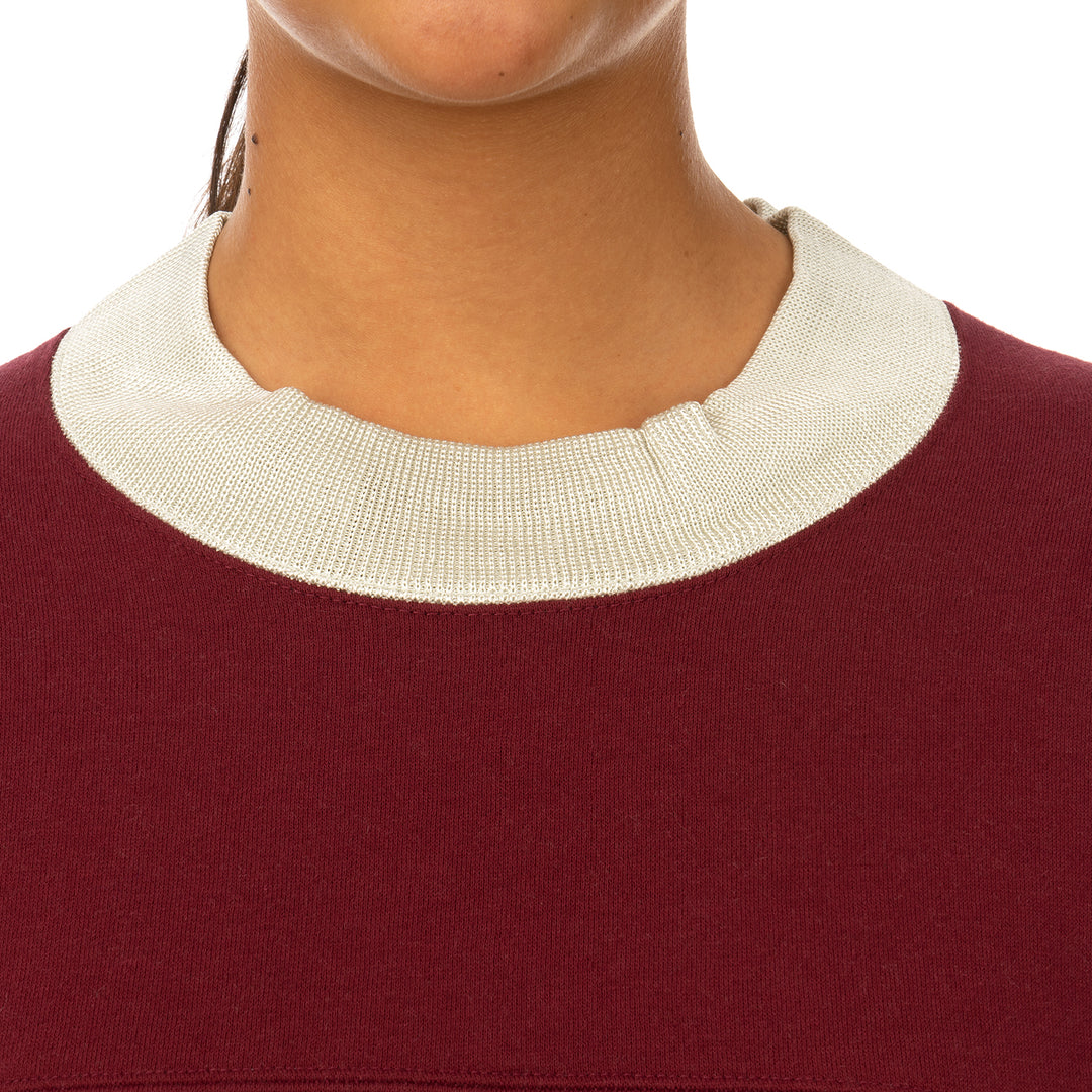 AMBUSH | Panel Sweatshirt Wine / Light Beige - Concrete