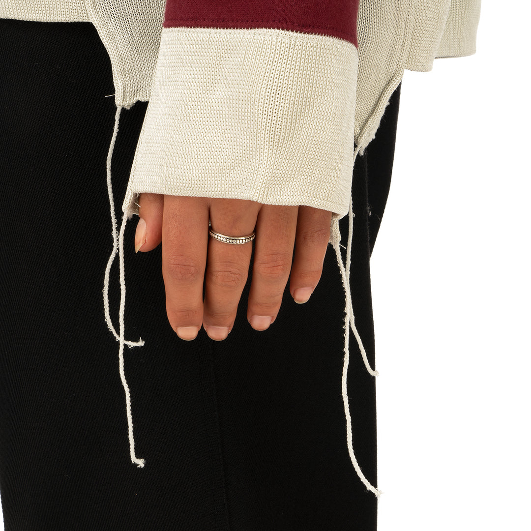 AMBUSH | Panel Sweatshirt Wine / Light Beige - Concrete