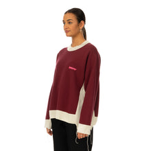 Load image into Gallery viewer, AMBUSH | Panel Sweatshirt Wine / Light Beige - Concrete