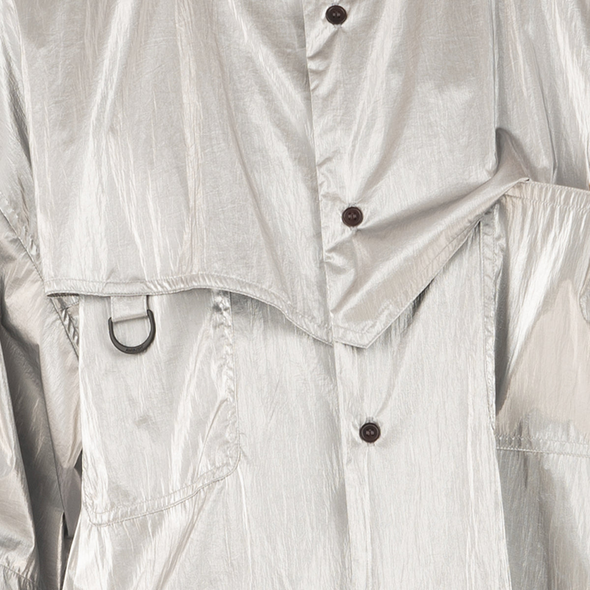 AMBUSH | Short Sleeve Shirt Silver - Concrete