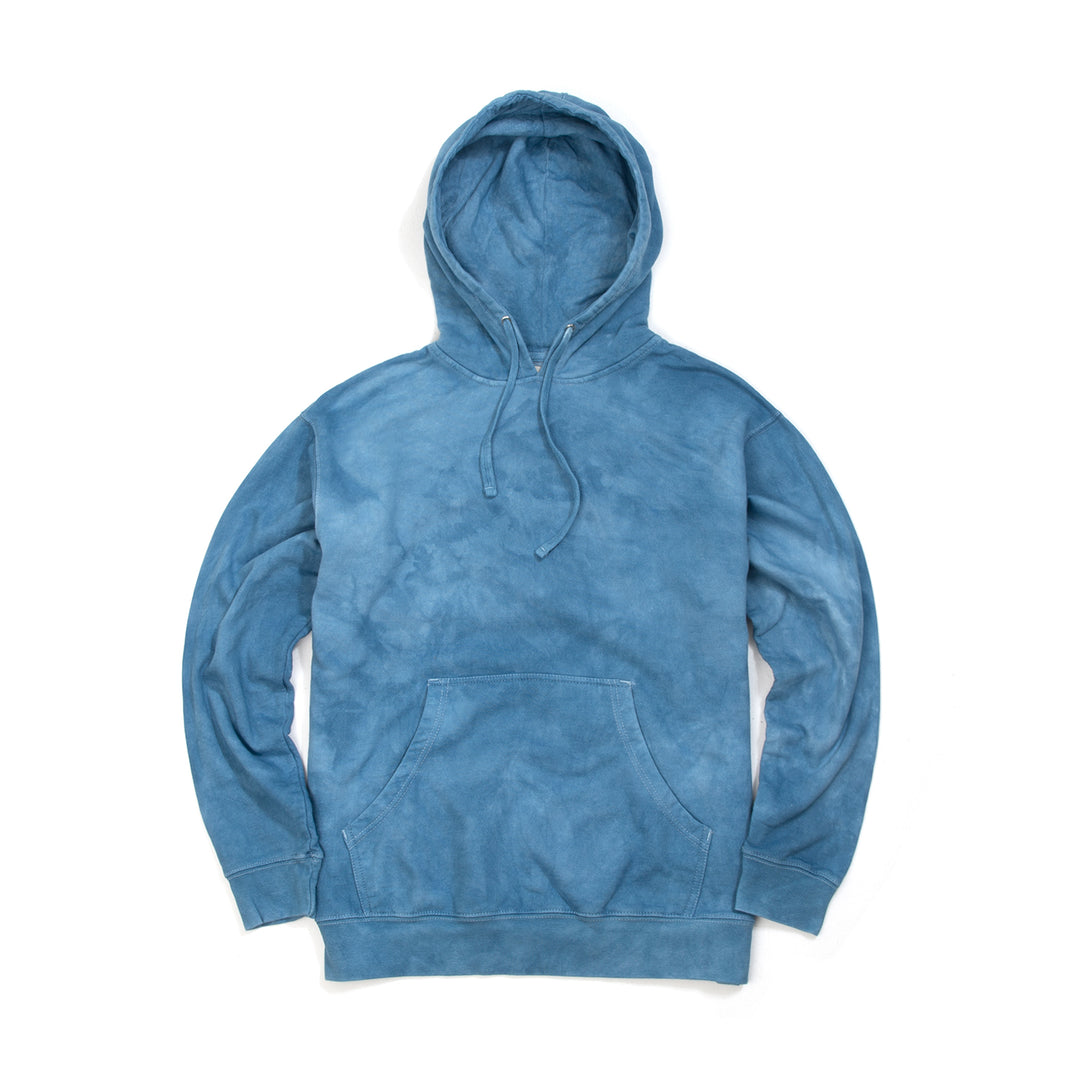 Akomplice | Natural Dye Indigo Hoodie Blue - Concrete