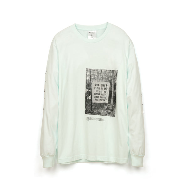 Akomplice | Earth Rights L/S T-Shirt Mint - Concrete