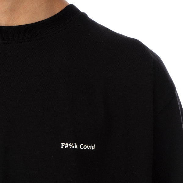 Akomplice | F#%k Covid T-Shirt Black - Concrete