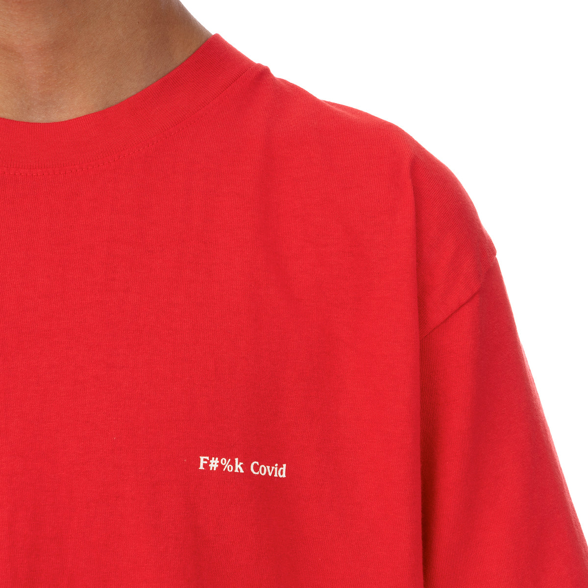 Akomplice | F#%k Covid T-Shirt Tomato - Concrete