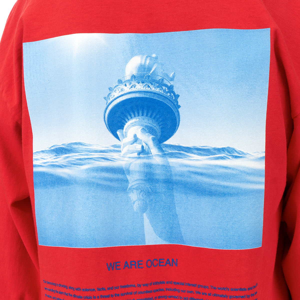 Akomplice | We Are Ocean L/S T-Shirt Tomato - Concrete