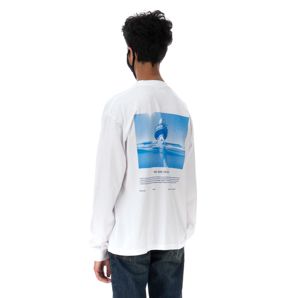 Akomplice | We Are Ocean L/S T-Shirt White - Concrete