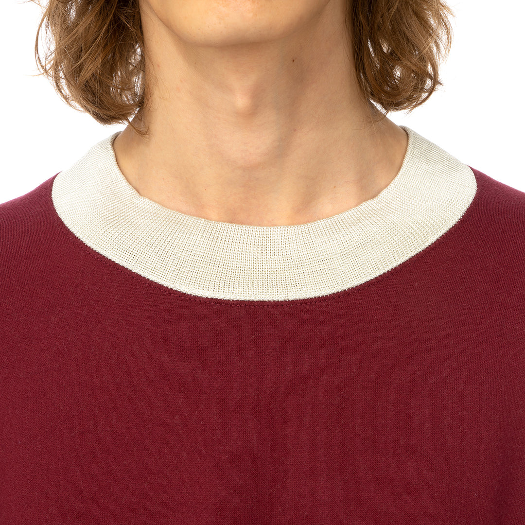 AMBUSH | Panel Sweatshirt Wine / Light Beige - Concrete