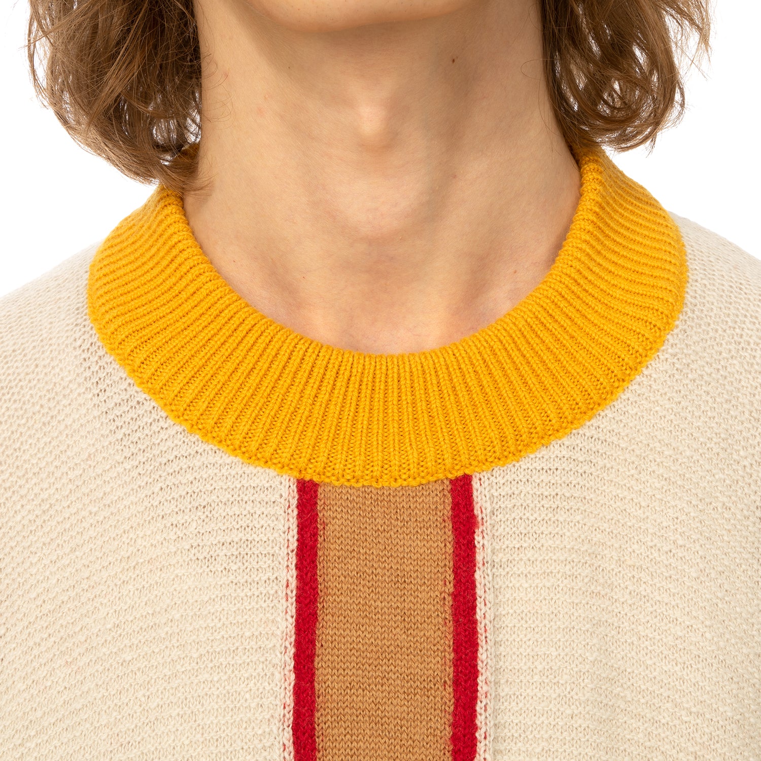 AMBUSH | Folding Crewneck Knit 2 Beige / Multi | Concrete AMBUSH | Folding Crewneck Knit 2 Beige / Multi | Concrete