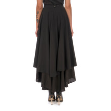 Load image into Gallery viewer, Andrea Ya&#39;aqov | W Two Layer Skirt Linen Black - Concrete