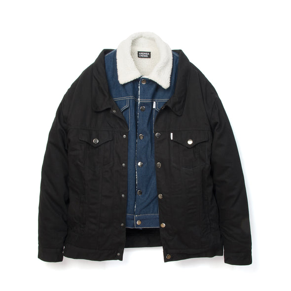 Andrea Crews Double Denim Jacket Blue - Concrete