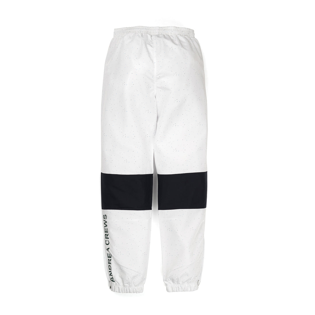 Andrea Crews x Sergio Tacchini 'Volmar' Flecked Jogging Pants White - Concrete
