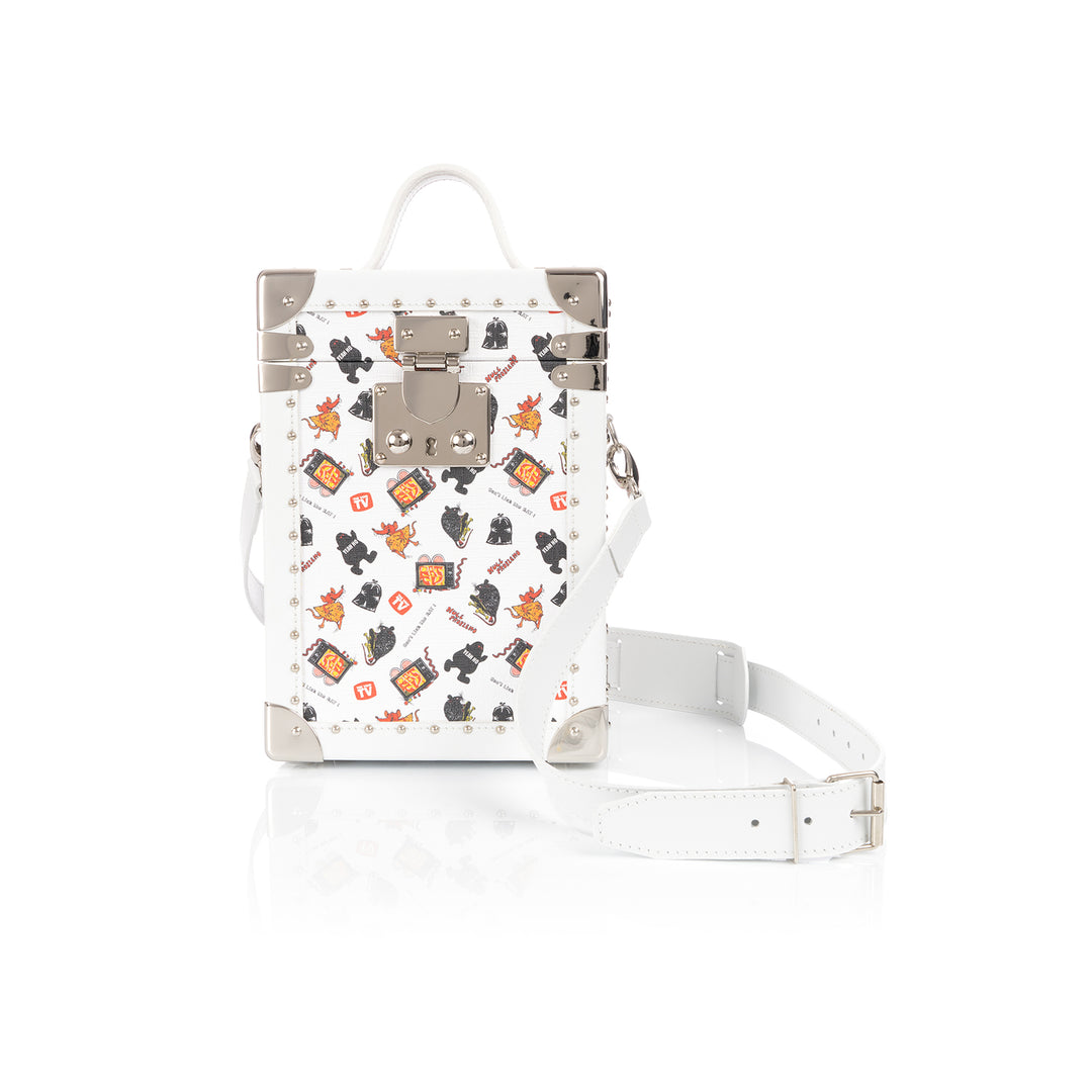 Poggy's Box | x Anonyme Trunk Cross Body White - Concrete