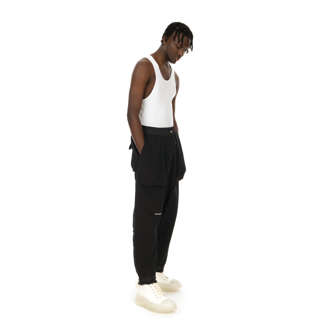 asparagus_ | Inside-Out Baggy Pants Black - Concrete