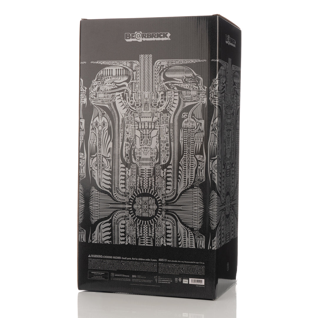 Medicom Toy | Be@rbrick 1000% H.R.GIGER Black Chrome Ver. - Concrete
