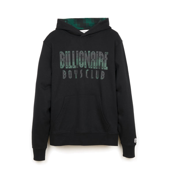 Billionaire Boys Club | Digi Check Fill Popover Hood Black - Concrete