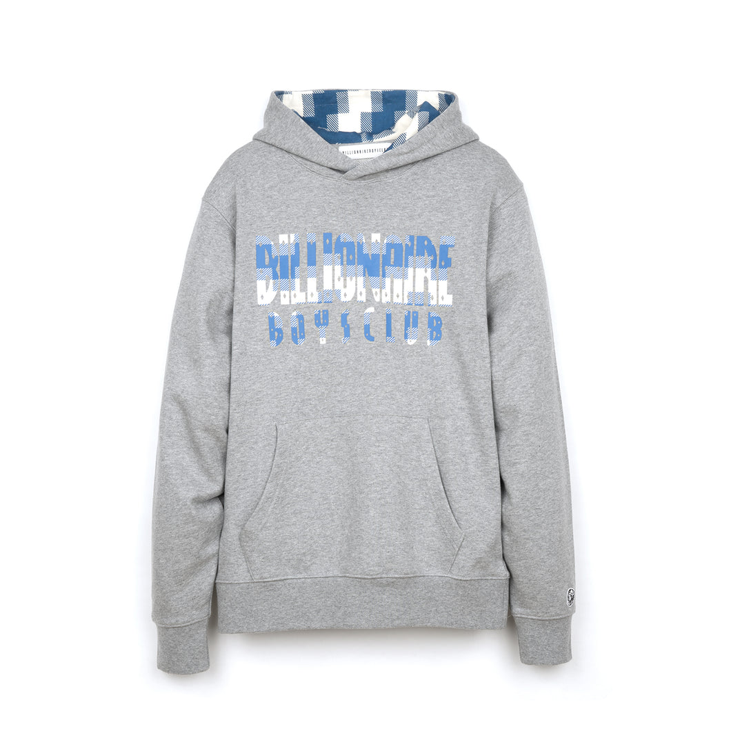 Billionaire Boys Club | Digi Check Fill Popover Hood Heather Grey - Concrete
