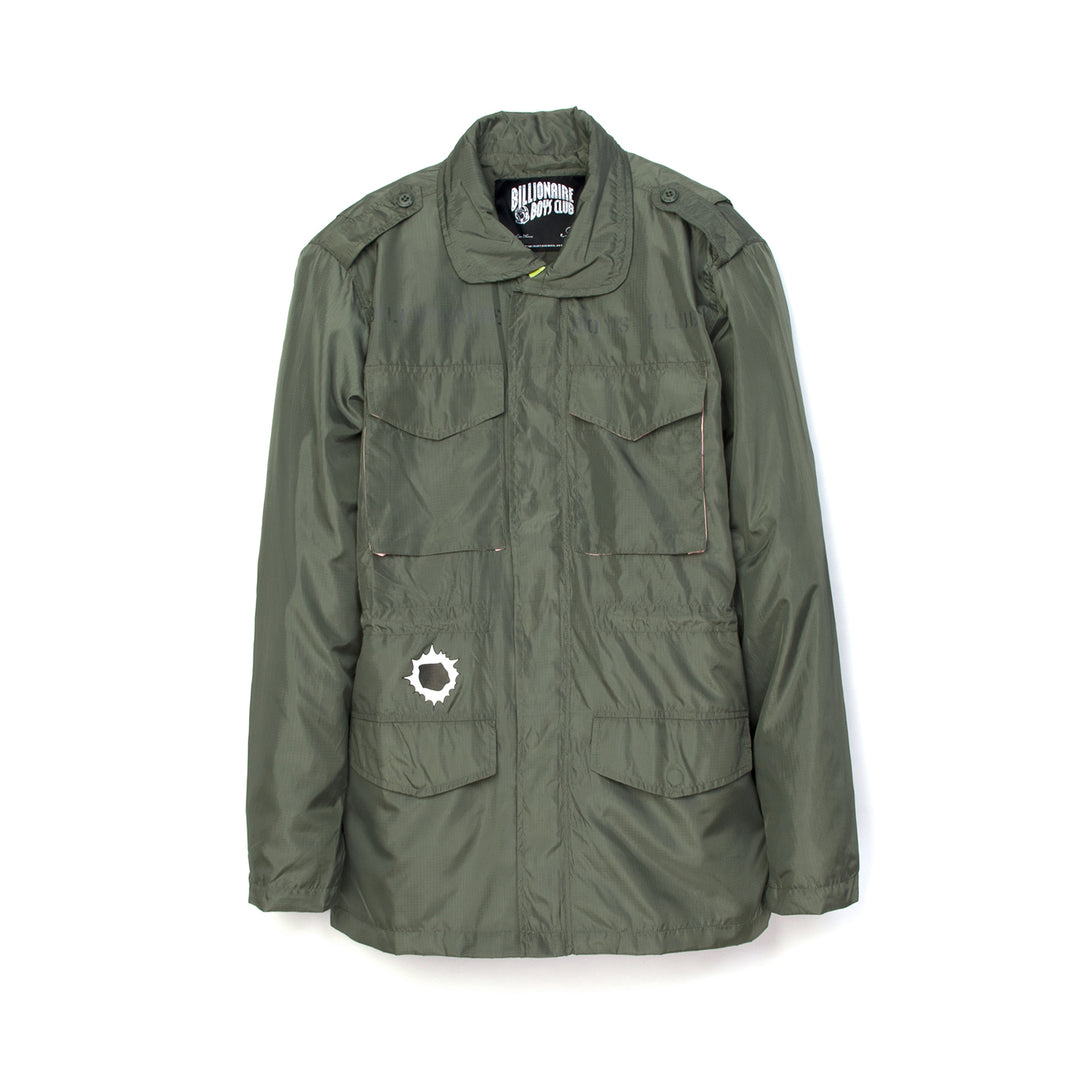 Billionaire Boys Club | Technical Nylon Military Jacket Olive - Concrete