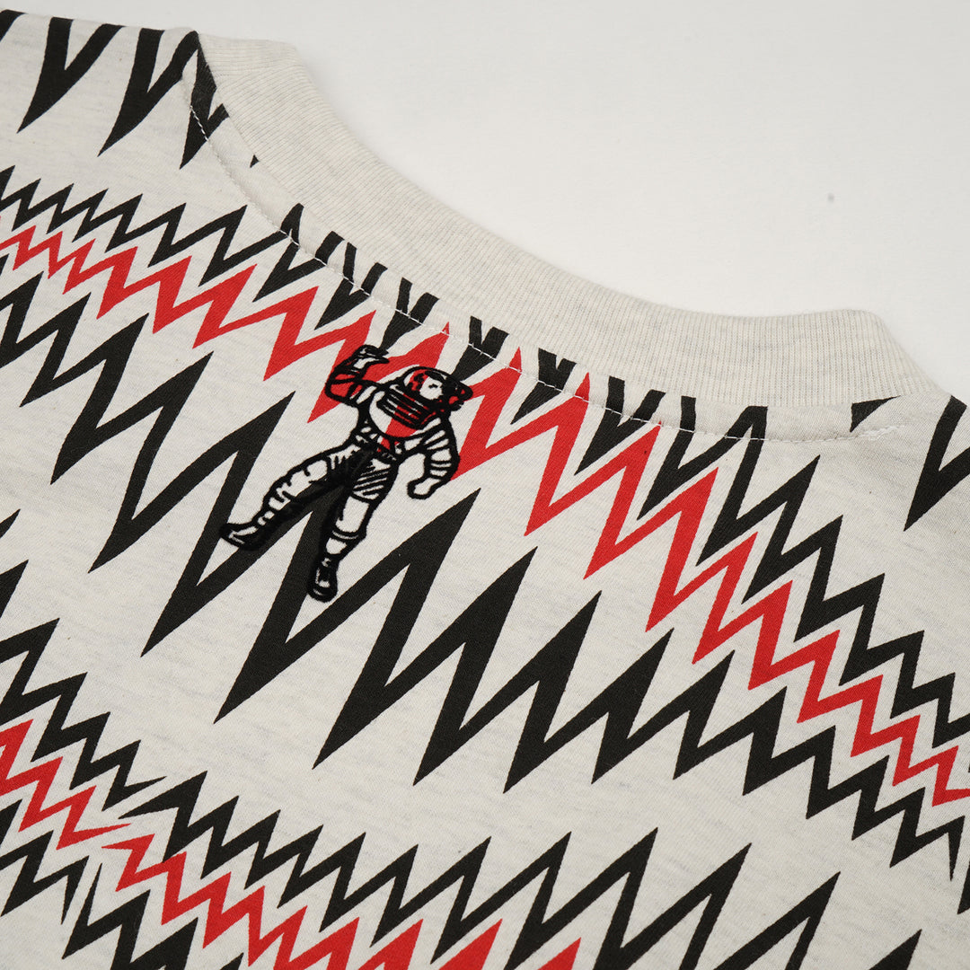 Billionaire Boys Club | Soundwave Arch Logo T-Shirt White Marl - Concrete