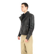 Load image into Gallery viewer, Billionaire Boys Club | Leather Wolfman Motorcycle Jacket Black - Concrete