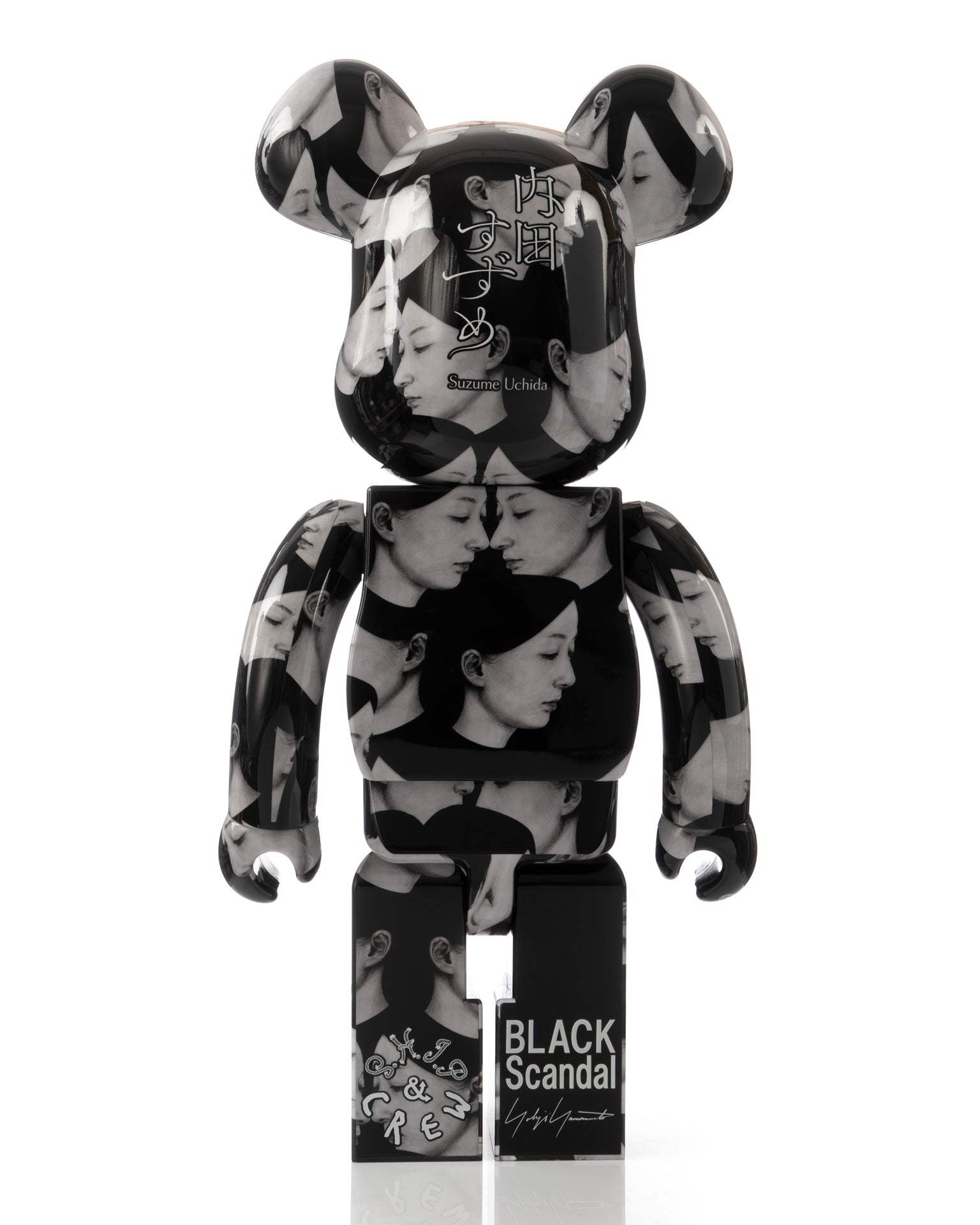 その他 MEDICOM TOY - BE@RBRICK BLACK CHROME 1000% Be@rbrick The Rolling Stones Lips & Tongue (Black Chrome