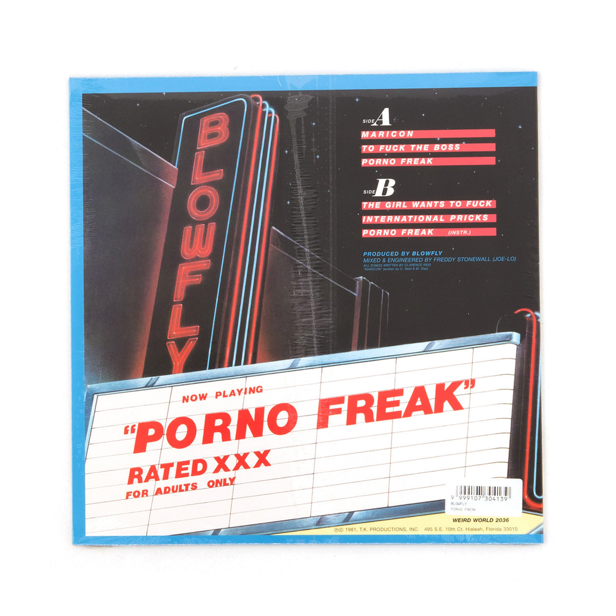 Blowfly - Porno Freak 1-LP - Concrete