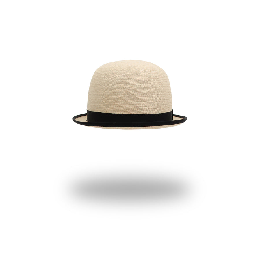 Bedwin & The Heartbreakers | Panama Bowler Hat 'Pomona' Cream - Concrete