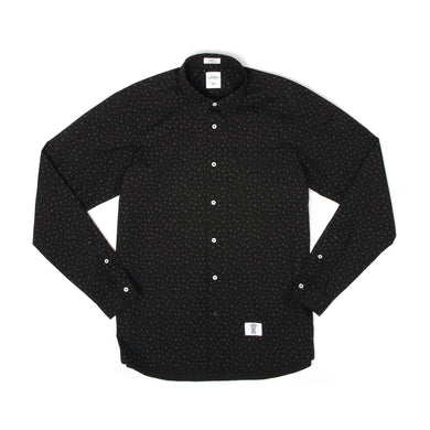 Bedwin & The Heartbreakers | 'Tailor' Longsleeve Dot Borad Shirt Black - Concrete