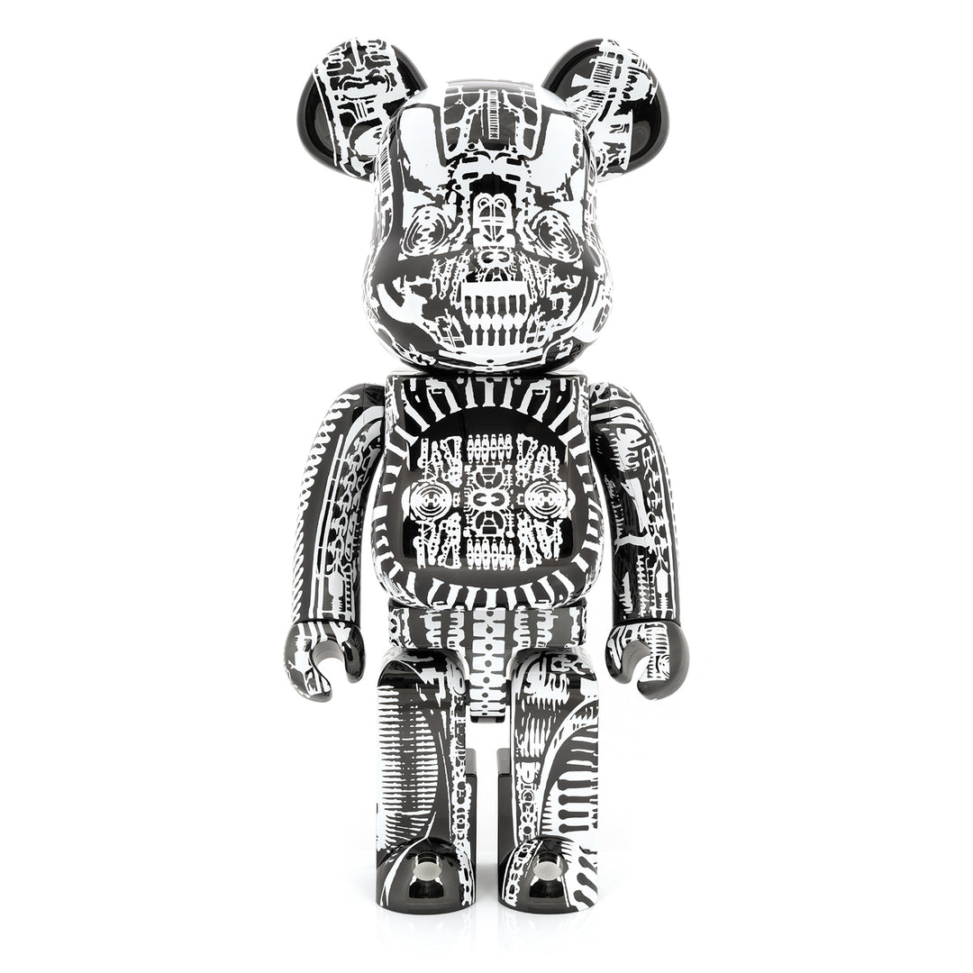 Medicom Toy | Be@rbrick 1000% H.R.GIGER Black Chrome Ver. - Concrete