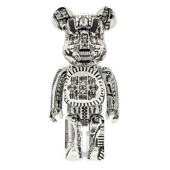 Medicom Toy | Be@rbrick 1000% H.R.GIGER White Chrome Ver. - Concrete
