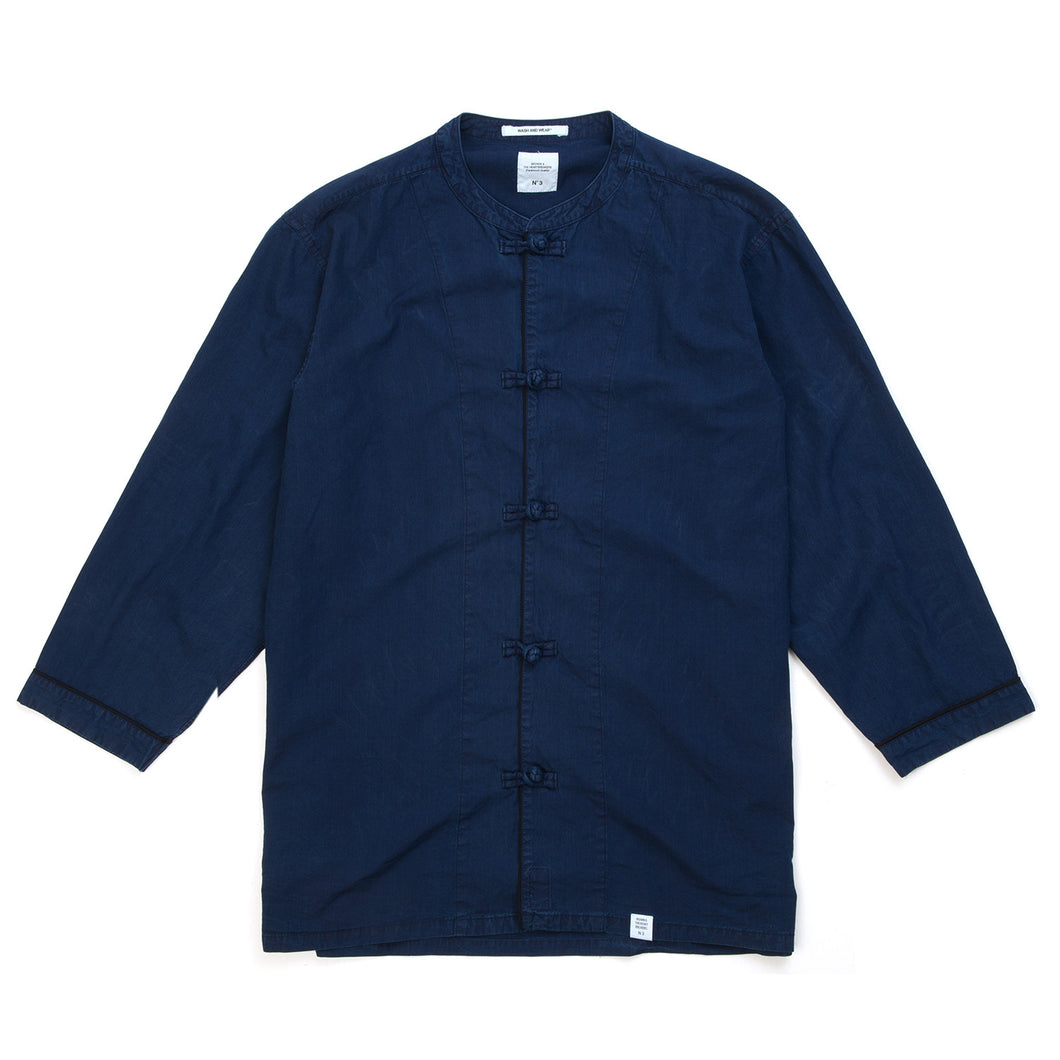 Bedwin & The Heartbreakers | 'Hirst' 8/S China Shirt Navy - Concrete