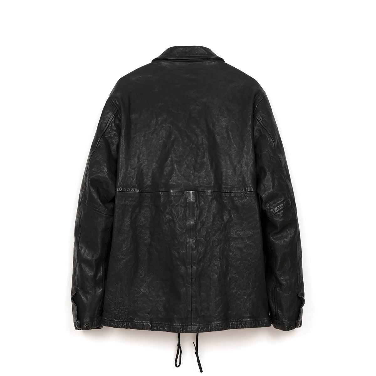 Bedwin & The Heartbreakers | 'Jill' Leather Coaches Jacket FD Black - Concrete