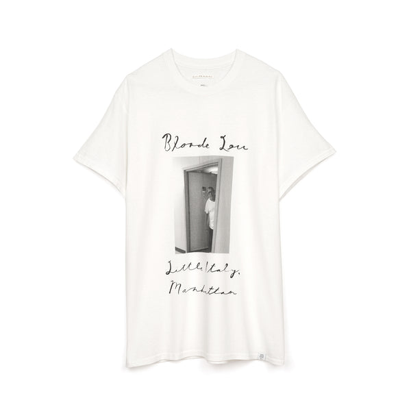 Bedwin & The Heartbreakers | x Curtis Kulig 'Blonde Lou' S/S Print T-Shirt White - Concrete