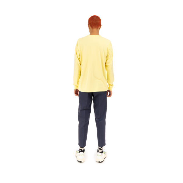 Bedwin & The Heartbreakers | 'Florian' Long Sleeve Print T-Shirt Yellow - Concrete