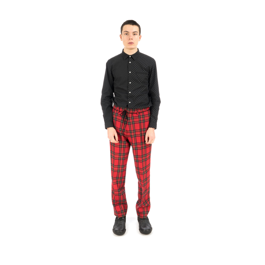 Bedwin & The Heartbreakers | 'Thunders' 10/L Wool Flannel Pants Red - Concrete