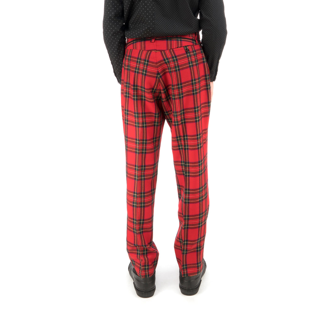 Bedwin & The Heartbreakers | 'Thunders' 10/L Wool Flannel Pants Red - Concrete
