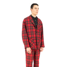Load image into Gallery viewer, Bedwin &amp; The Heartbreakers | &#39;Travis&#39; 4B Wool Flannel Taylor Jacket Red - Concrete