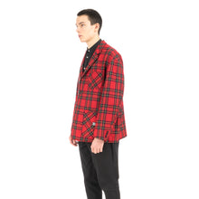 Load image into Gallery viewer, Bedwin &amp; The Heartbreakers | &#39;Travis&#39; 4B Wool Flannel Taylor Jacket Red - Concrete
