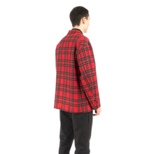 Load image into Gallery viewer, Bedwin &amp; The Heartbreakers | &#39;Travis&#39; 4B Wool Flannel Taylor Jacket Red - Concrete