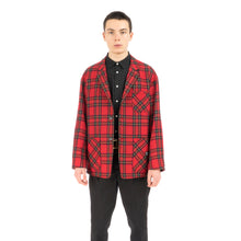 Load image into Gallery viewer, Bedwin &amp; The Heartbreakers | &#39;Travis&#39; 4B Wool Flannel Taylor Jacket Red - Concrete