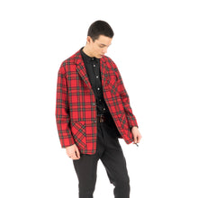 Load image into Gallery viewer, Bedwin &amp; The Heartbreakers | &#39;Travis&#39; 4B Wool Flannel Taylor Jacket Red - Concrete