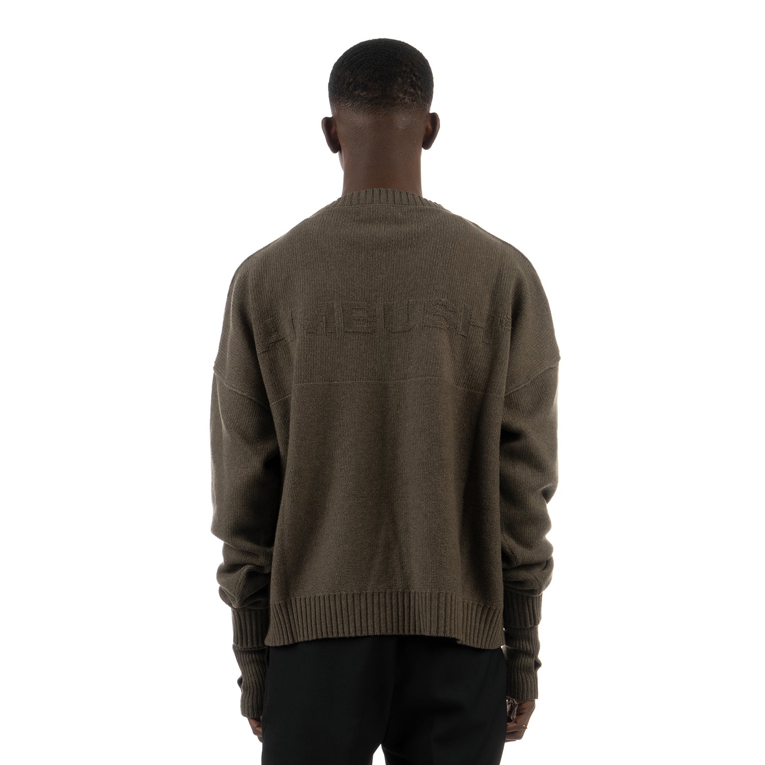 AMBUSH | Oversized Logo Knit Olivine | Concrete