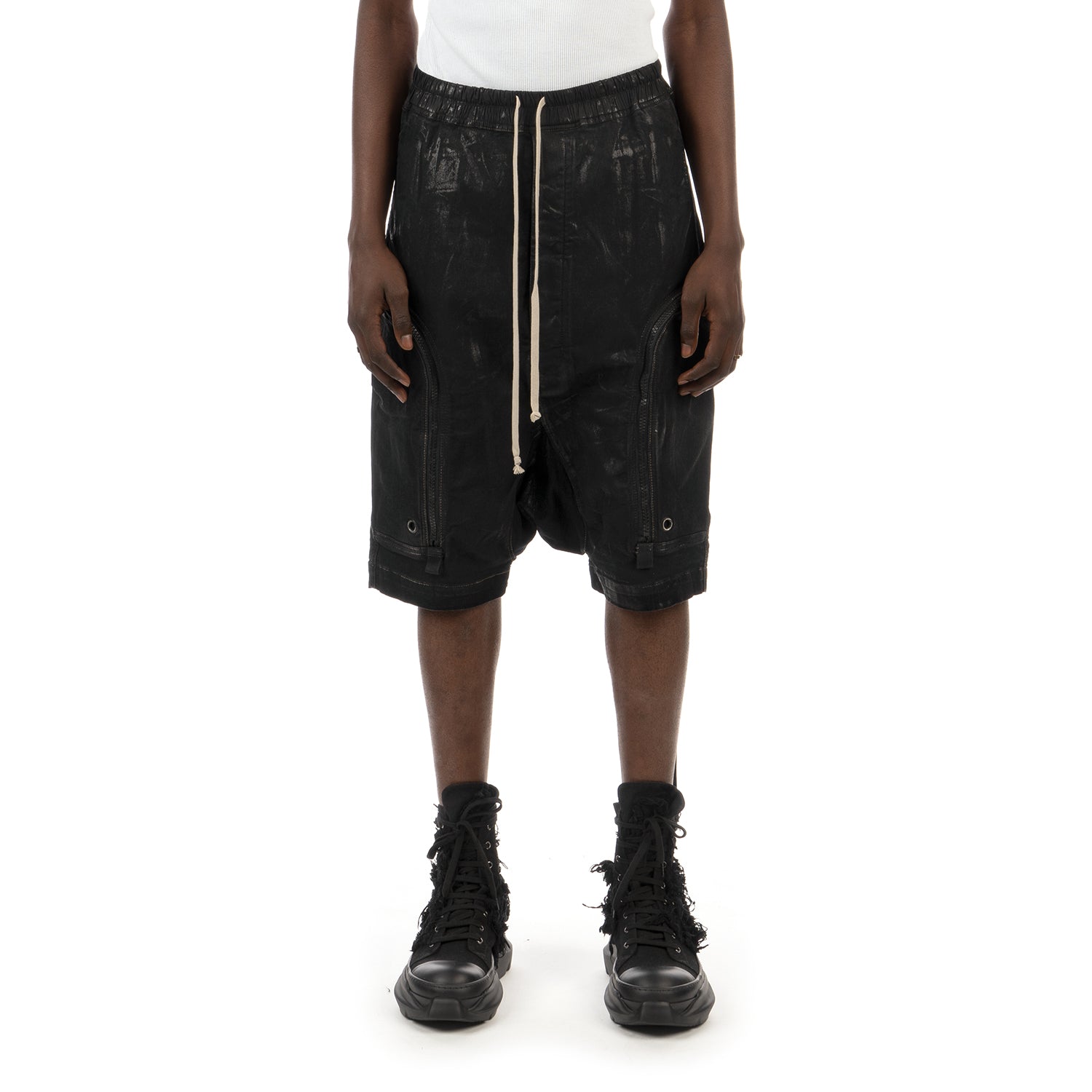 DRKSHDW by Rick Owens | Bauhaus Pods Shorts Black | Concrete