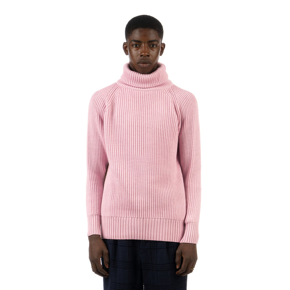 LC23 | Turtleneck Zip Sweater Pink - Concrete