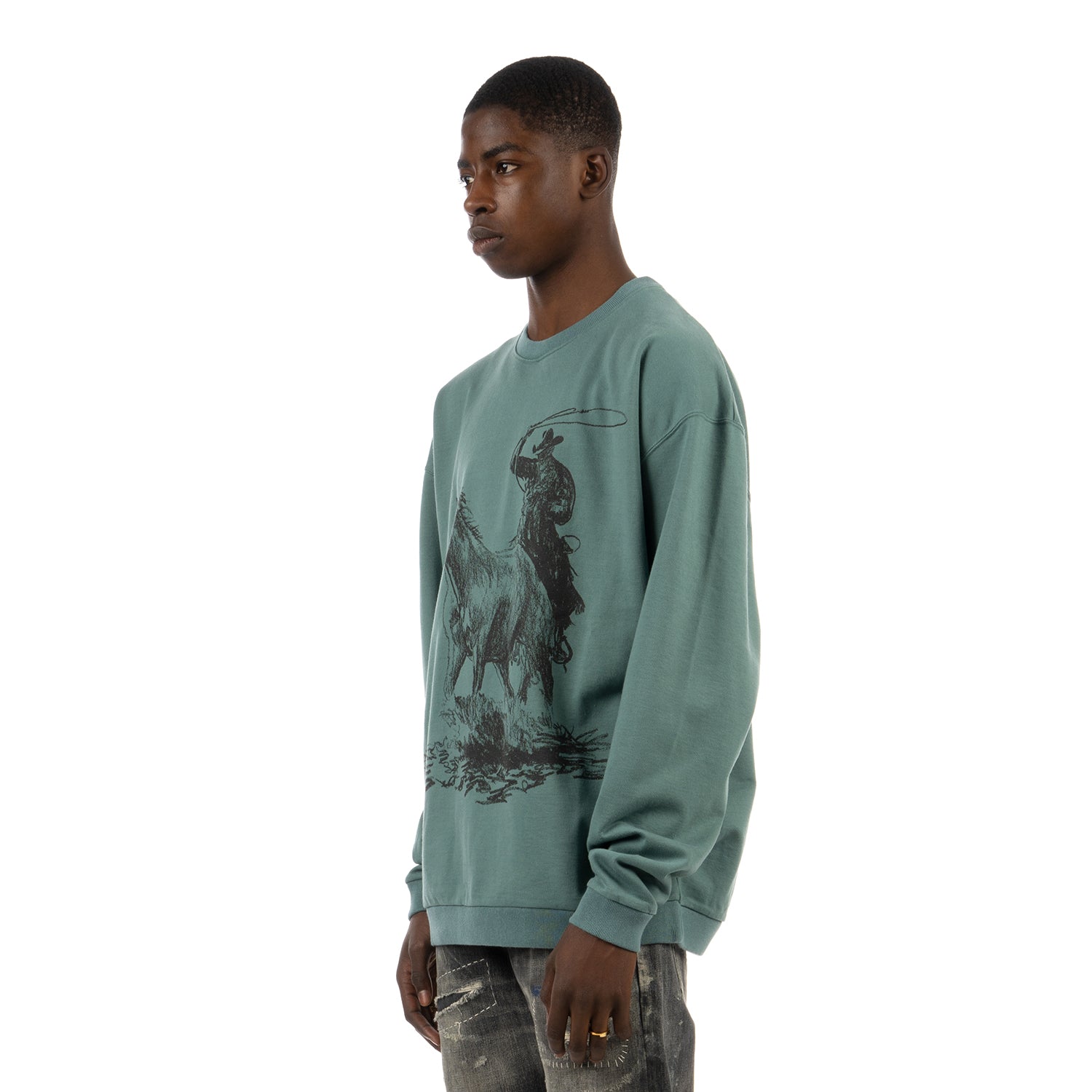 NEIGHBORHOOD | x OOTD / C-CREW . LS Green | Concrete