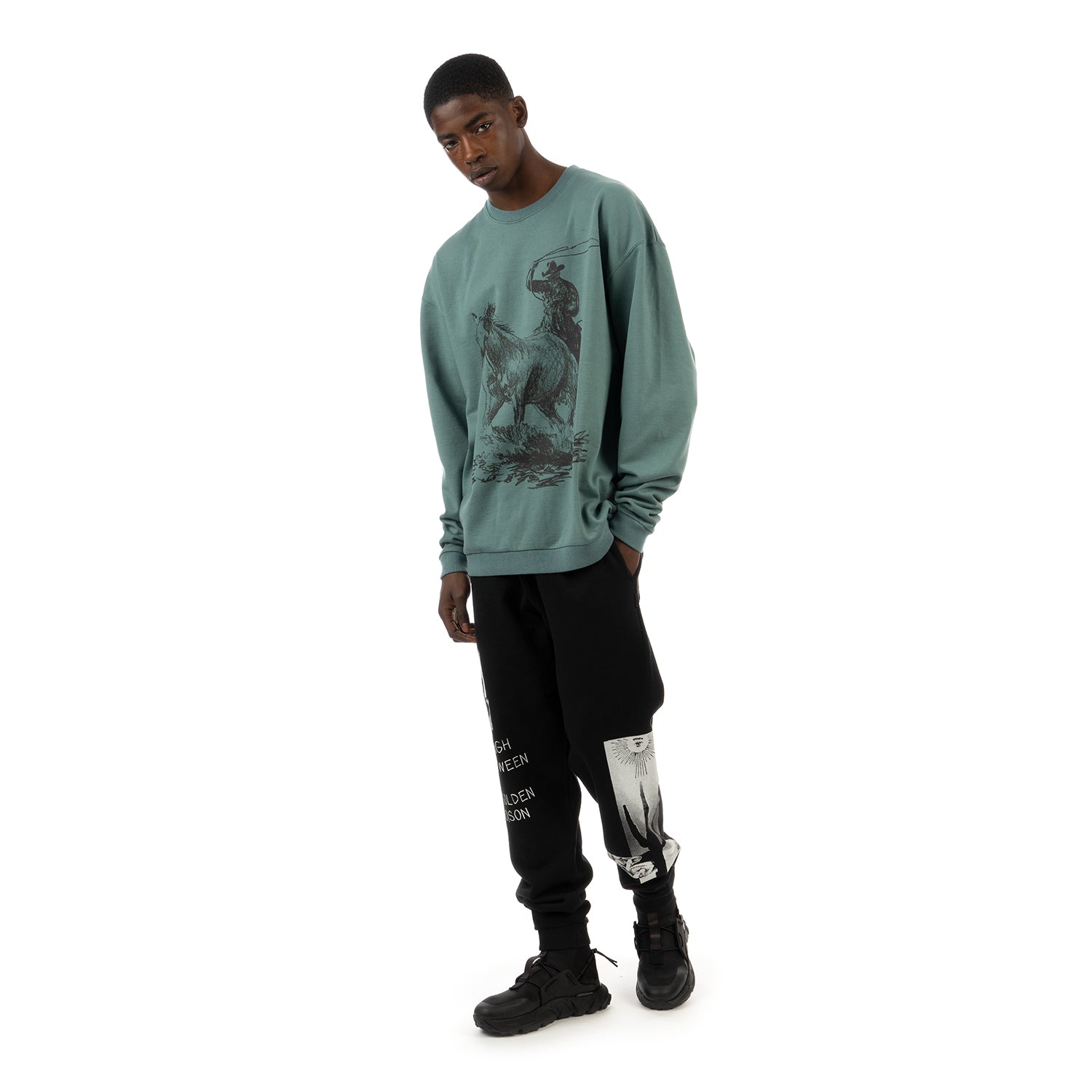 NEIGHBORHOOD | x OOTD / C-CREW . LS Green | Concrete